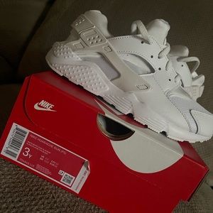 Nike Hurache Run (white) Kids 3Y